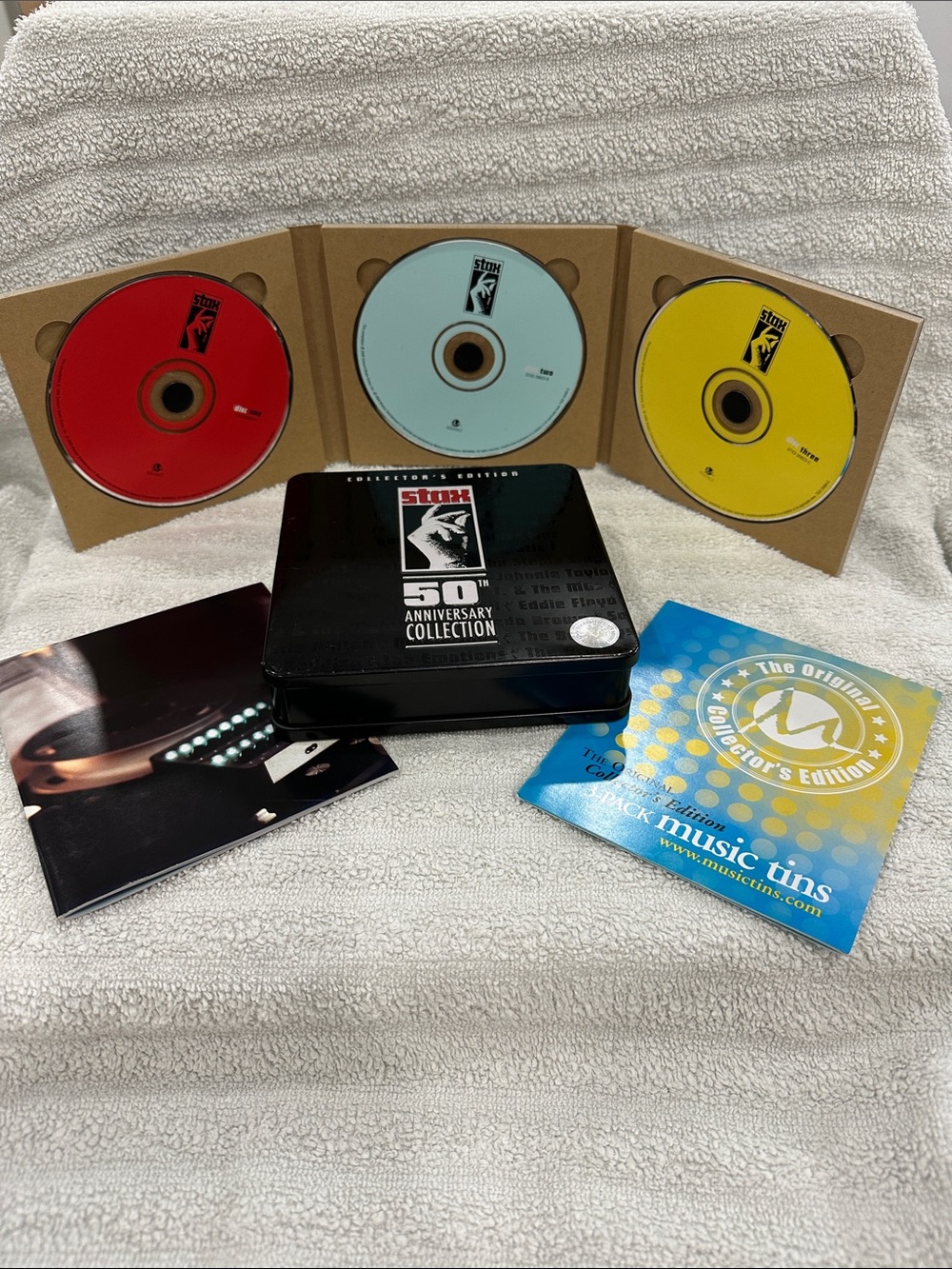 Stax 50th Anniversary Collection Box Set - Red, Light Blue, Yellow Discs